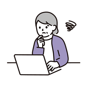 「LINEで何を送ったらいいかわからない…」と悩むクライアントのイラスト