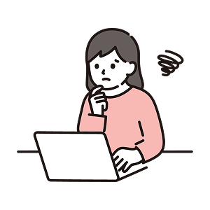 「SNSで集客したいんですが、何から始めればいいですか？」と悩むクライアントのイラスト